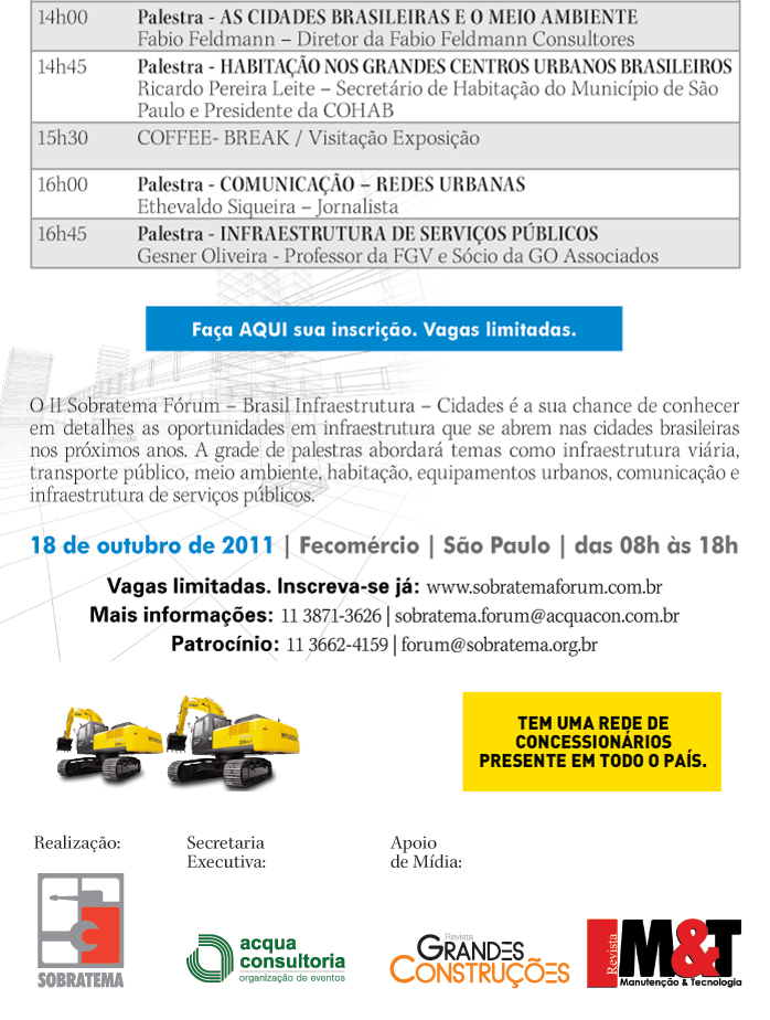 II Sobratema F�rum - Brasil Infraestrutura