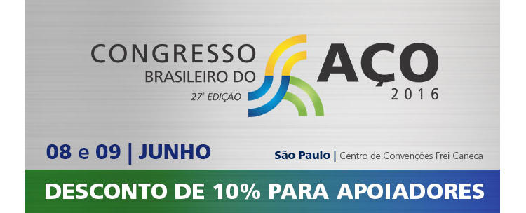 Congresso Brasileiro do Ao 2016 | 08 e 09 de junho